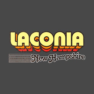 Laconia, New Hampshire | Retro Stripes T-Shirt