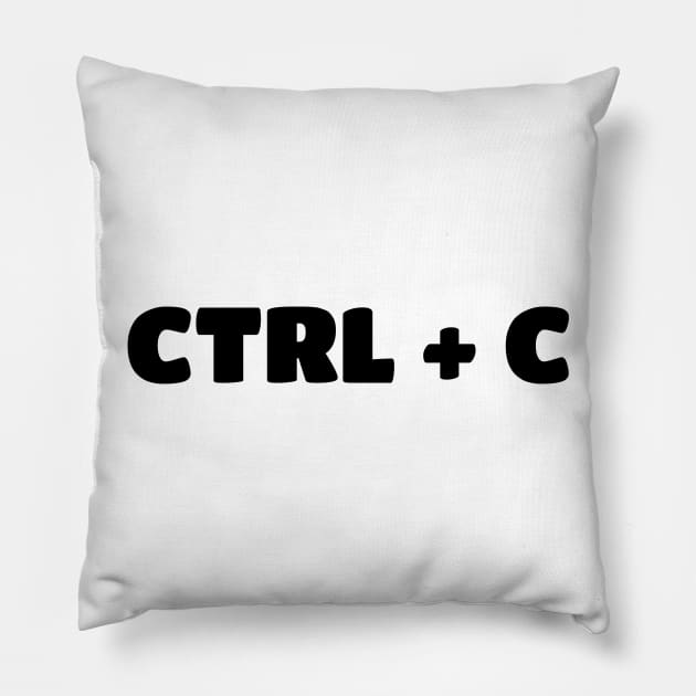 Copy - Paste Parent/Child Ctrl-C & Ctrl-V Pillow by PozureTees108