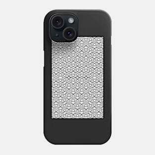 Black & White Abstract Sun Pattern Phone Case