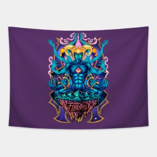 Psychedelic Meditating God Tapestry