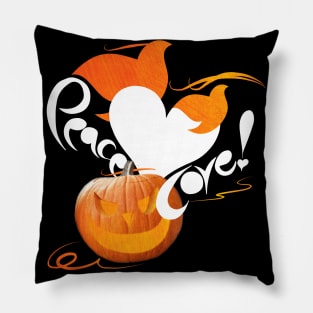 peace love and pumpkin Pillow
