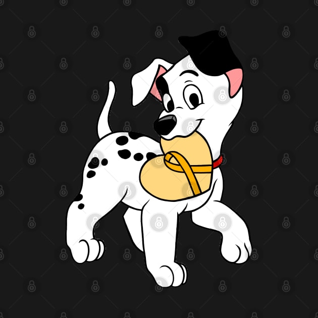 Dalmatian with Awareness ribbon (yellow) by CaitlynConnor