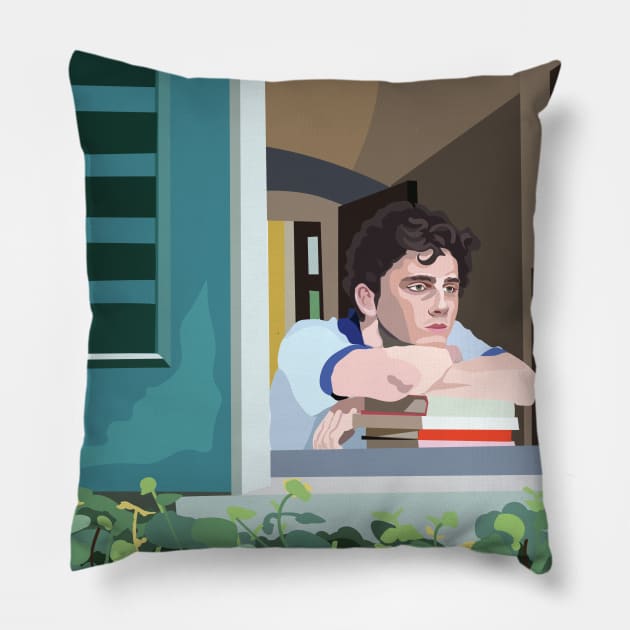 Elio, Call Me By Your Name Pillow by StrayArte