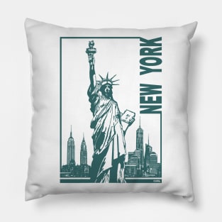 New York-Statue of Liberty Pillow