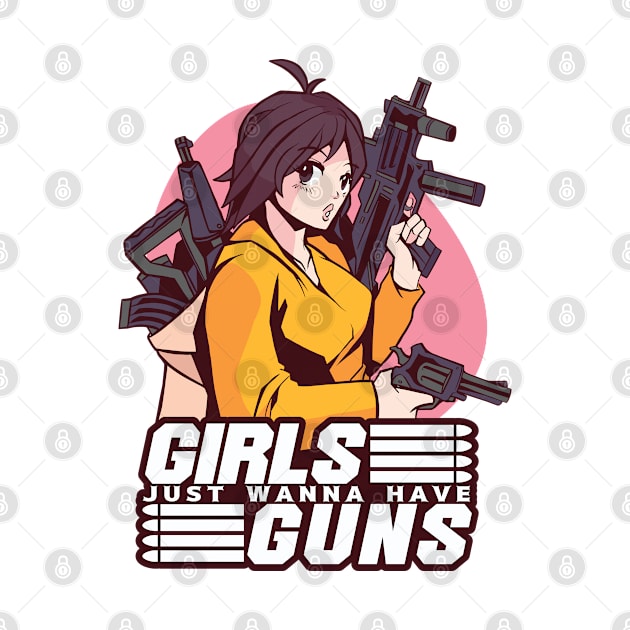 GIRLS WITH GUNS ANIME by madeinchorley