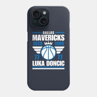 Dallas Mavericks Doncic 77 Basketball Retro Phone Case