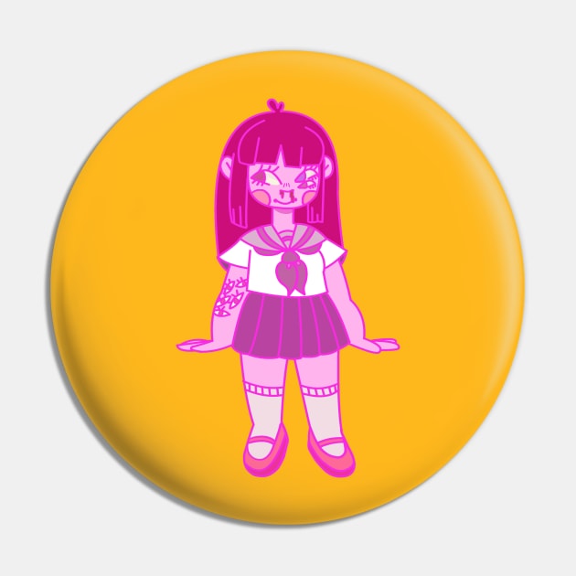 Gore Girl (Pink) Pin by babyshoujo