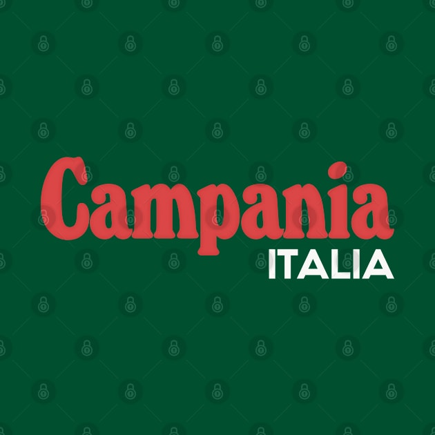 Campania // Italia Typography Region Design by DankFutura