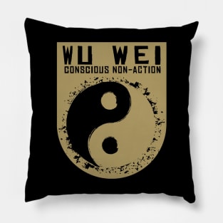 Wu Wei - concious non-action Pillow