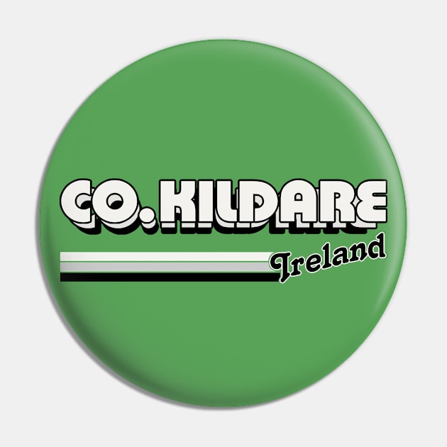 County Kildare / Retro Style Irish County Design Pin by feck!