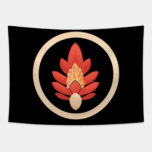 Red Ginger Flower, Love Plants Tapestry