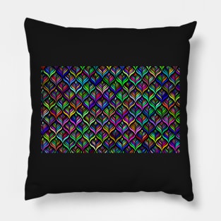 Colored Scales Pattern Pillow