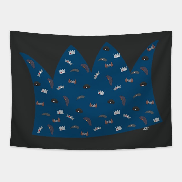 Jughead's Hat (Shape) Tapestry by SpectreSparkC