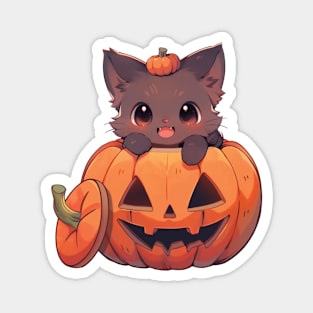 Halloween Cat Magnet