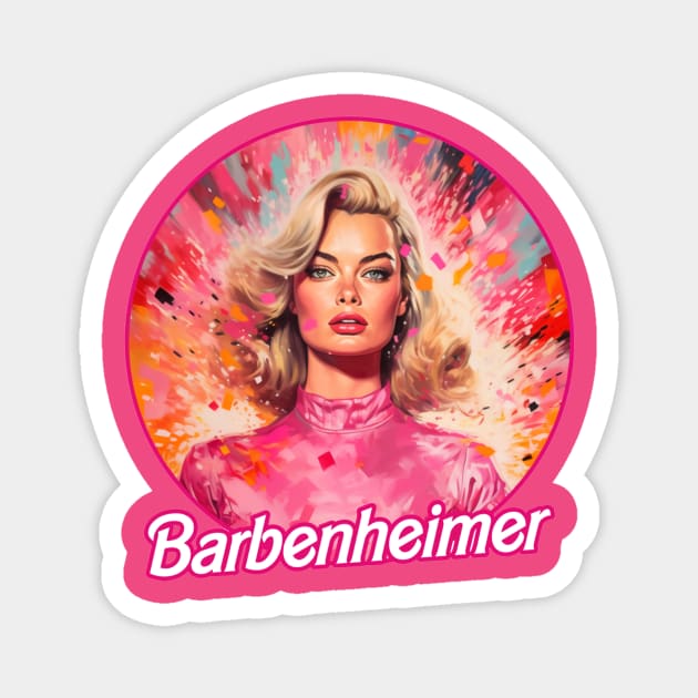 Barbie Travel 2023 | BARBENHEIMER Magnet by ProvinsiLampung