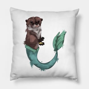 Otter - mermaid Pillow