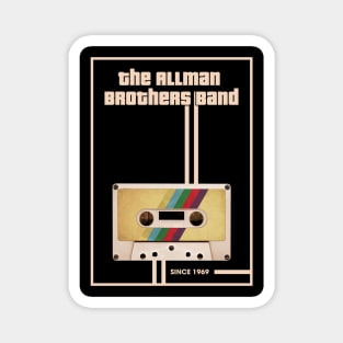 The Allman Brothers Band Music Retro Cassette Tape Magnet