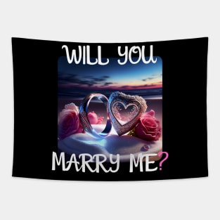 Marriage Proposal For Wedding Or Engagement - Romantic Gift Idea Tapestry