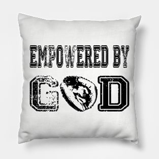 Empowered by GOD Baseball Pillow