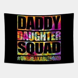 Daddy And Daughter Matching Father Daughter Squad Tapestry