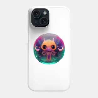 Cute Chthulhu in a bubble Phone Case