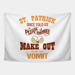 St Patrick's Day Irish Funny Beer Drinking Party Alcohol Tapestry