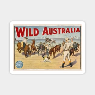 Wild Australia Vintage Poster 1910 Magnet