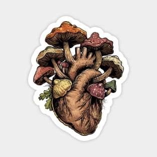 Mushroom Heart Magnet