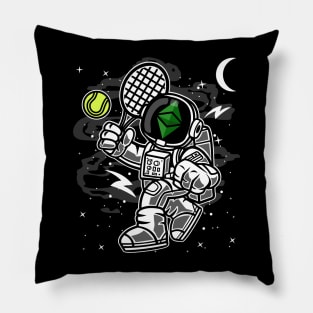 Astronaut Tennis Ethereum Classic ETH Coin To The Moon Crypto Token Cryptocurrency Blockchain Wallet Birthday Gift For Men Women Kids Pillow