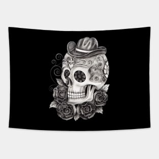 Sugar skull day of the dead. Tapestry