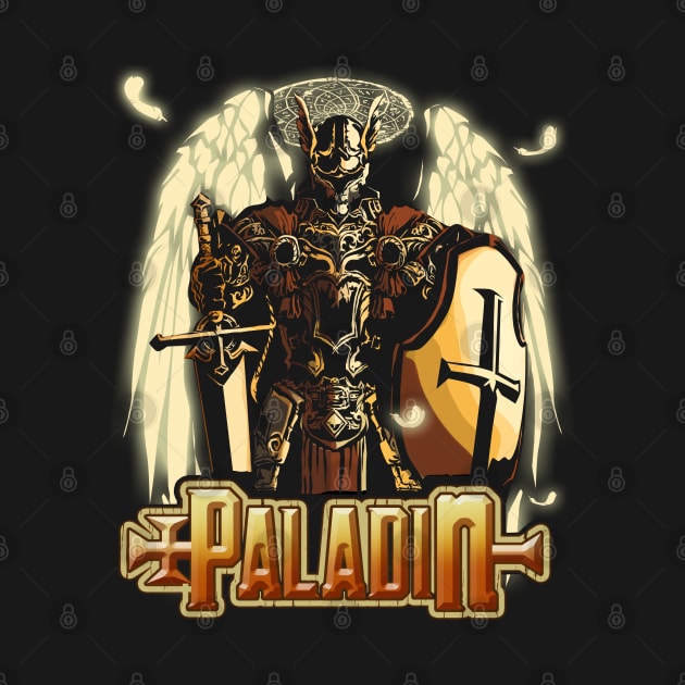 Paladin Dungeons RPG Tabletop RPG D20 Roleplaying Gamer by TheBeardComic