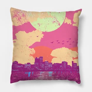 FULL MOON CITY Pillow