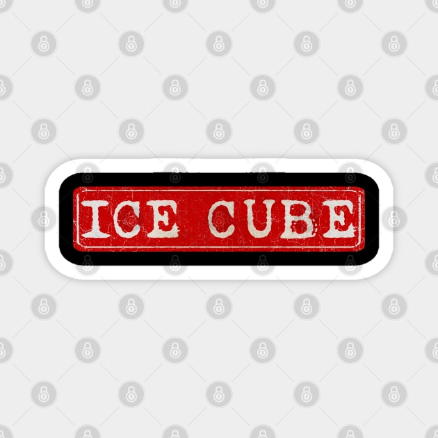 vintage retro plate Ice Cube Magnet by GXg.Smx