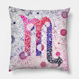 Scorpio Zodiac Astrology Floral Star Sign Pillow