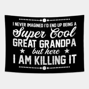 Fathers Day 2018 Super Cool Aunt Is Killing It Great Grandpa Being A Grandpa Tapestry