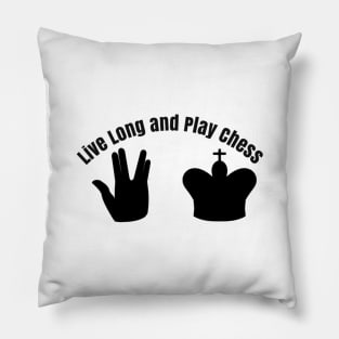 Live Long and Play Chess Pillow