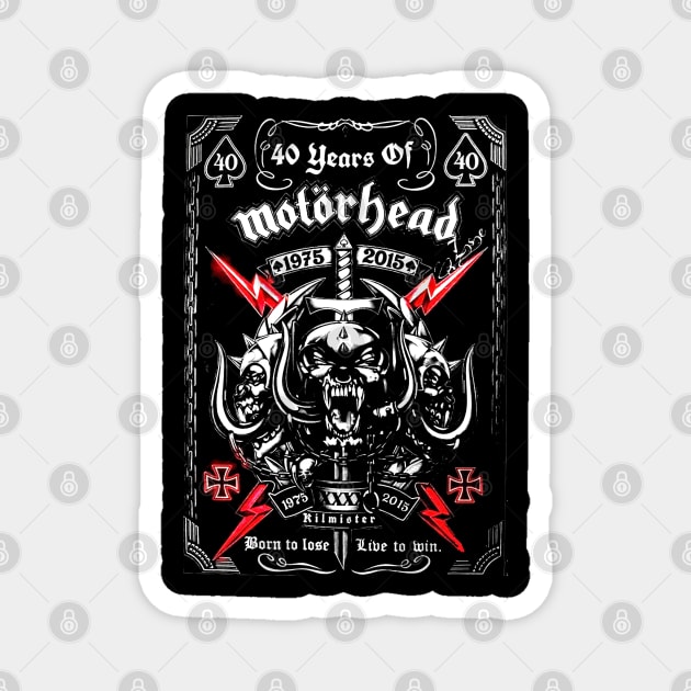 MOTORHEAD 40 YEARS Magnet by METERKUBIK BEKASI