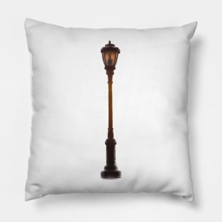 Sunset Manhattan Street Lamp NYC Pillow