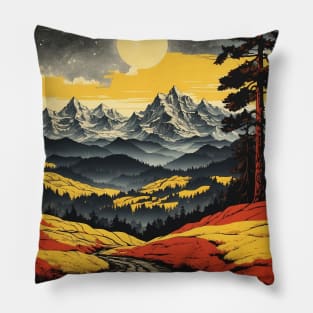 The Black Forest Germany Tourism Vintage Retro Pillow