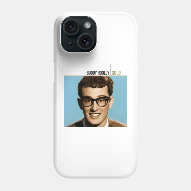 Buddy Holly Gold Album Cover Phone Case by chaxue