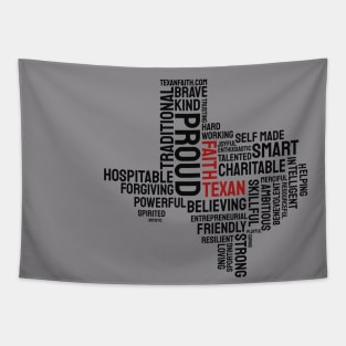 word cloud Faith texan Tapestry