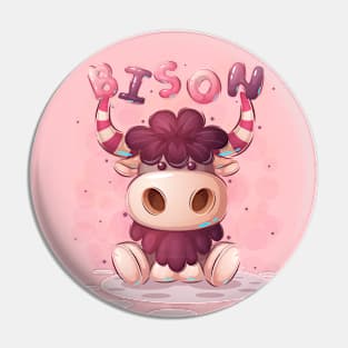 Sweet Baby Bison Pin