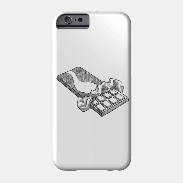 Chocolate Bar Drawing Chocolate Phone Case Teepublic