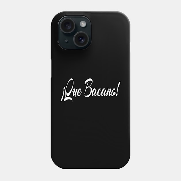 QUE BACANO - IN WHITE - FETERS AND LIMERS – CARIBBEAN EVENT DJ GEAR Phone Case by FETERS & LIMERS