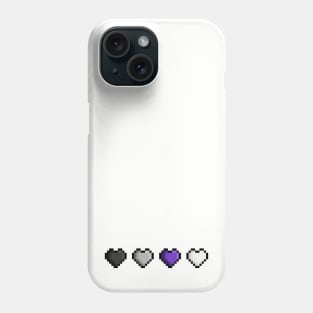 Asexual Pixel Hearts Phone Case
