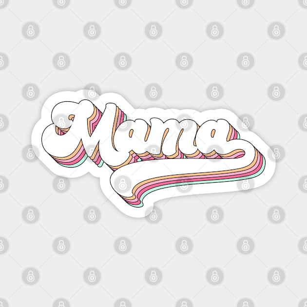 Retro Mama Magnet by CreativeShirt