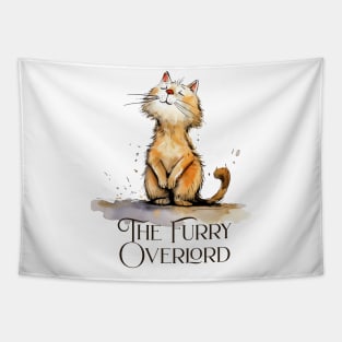 The Furry Overlord funny cat reigns supreme, my master Tapestry