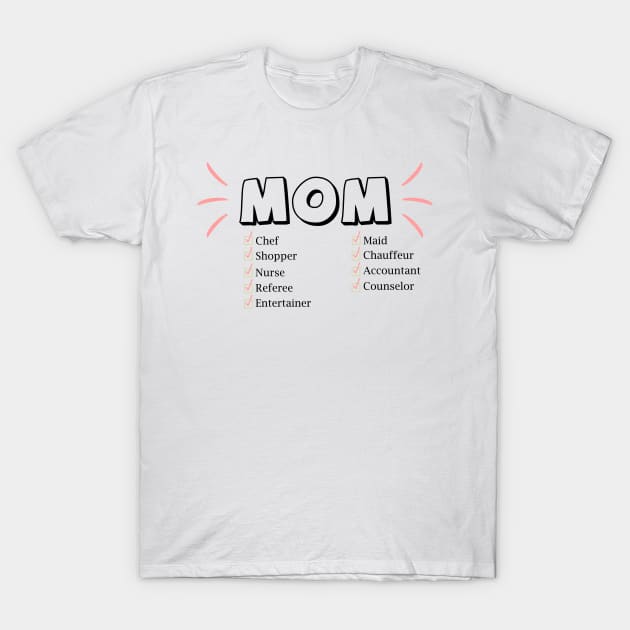 Mom funny checklist definition - Happy Mothers Day Gift - Gift for