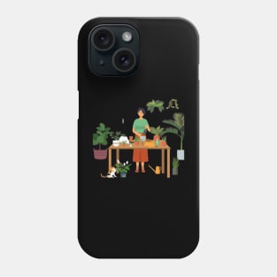 Plantaholic woman Phone Case