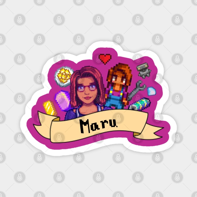 Maru Stardew Valley Magnet by LavenderLilypad